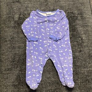 Carter's Lavender Footie with White Accents